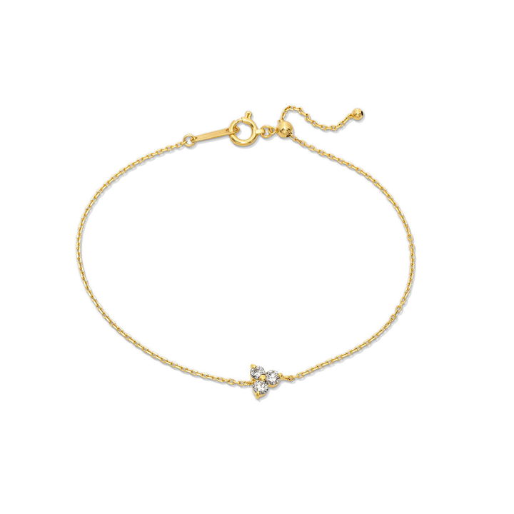 Trio Diamond Adjustable Bracelet