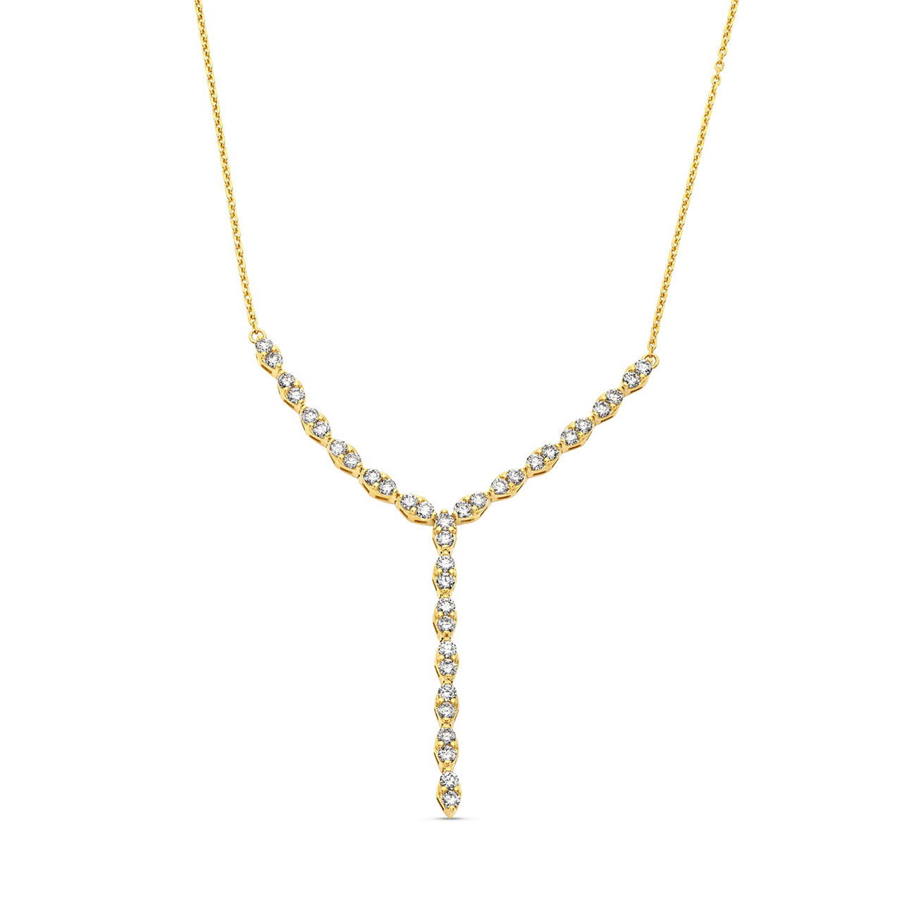 Marquise Diamond "Y" Necklace