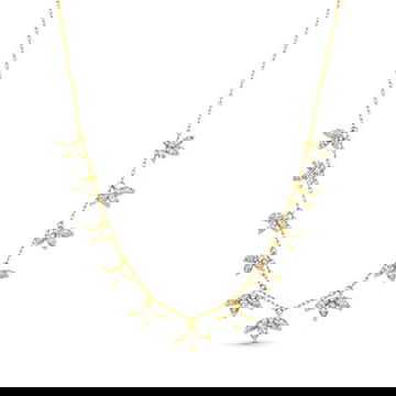 Marquise Diamond Leaf Station Necklace