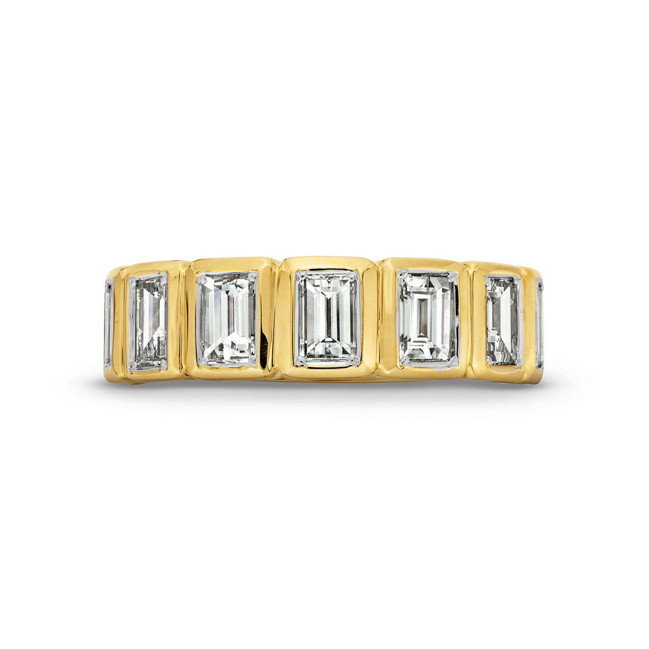 Gold Baguette Diamond Ring