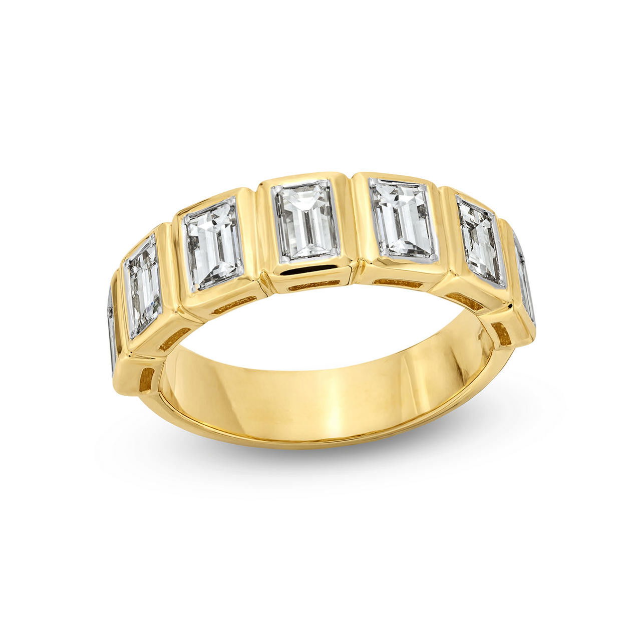 Gold Baguette Diamond Ring
