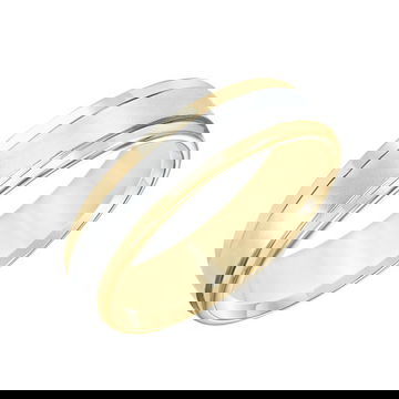 Flat Round Edge Carved 6mm Wedding Band