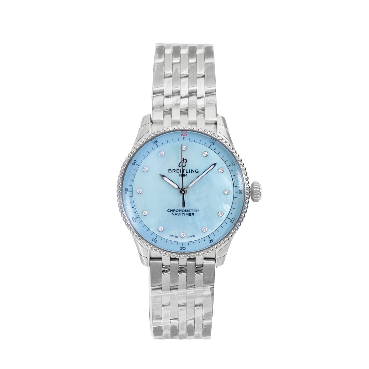 Breitling Navitimer 32 Blue Dial Watch | Stainless Steel 0