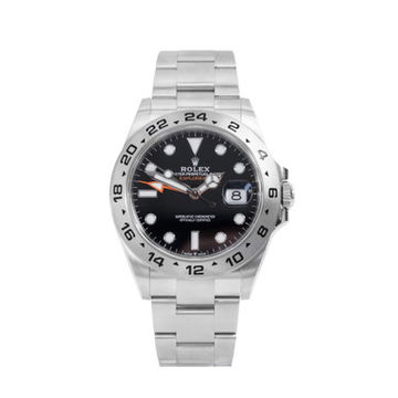Rolex Explorer II 42 Black Dial Watch | Oystersteel