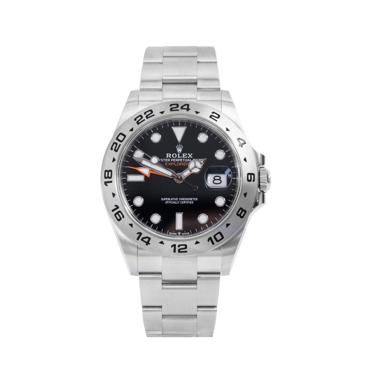 Rolex Explorer II 42 Black Dial Watch | Oystersteel 0