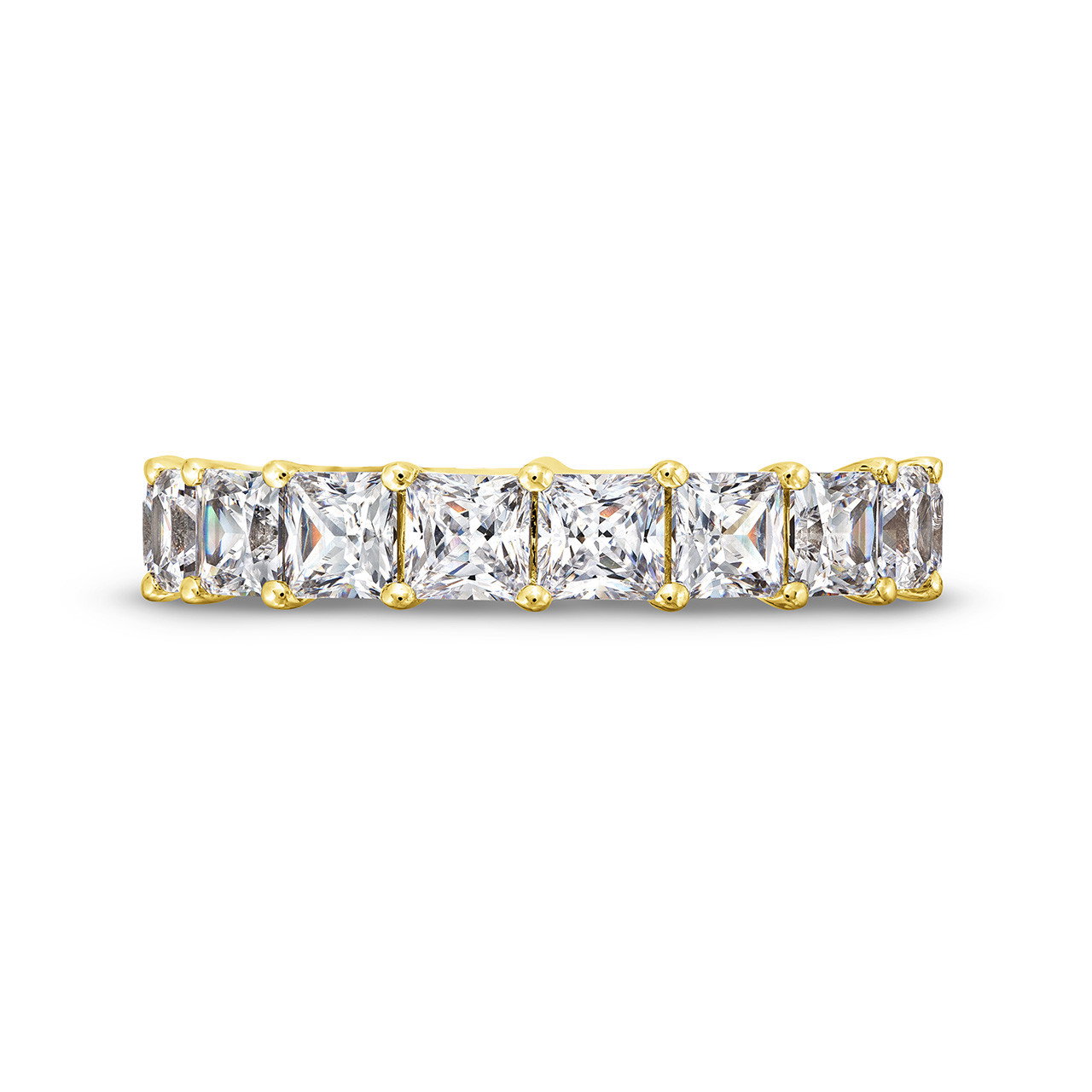Princess Diamond Eternity Wedding Band 0