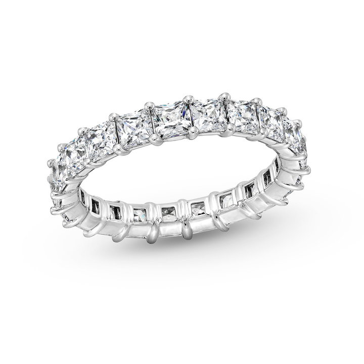 Princess Diamond Eternity Wedding Band In White Gold 14K