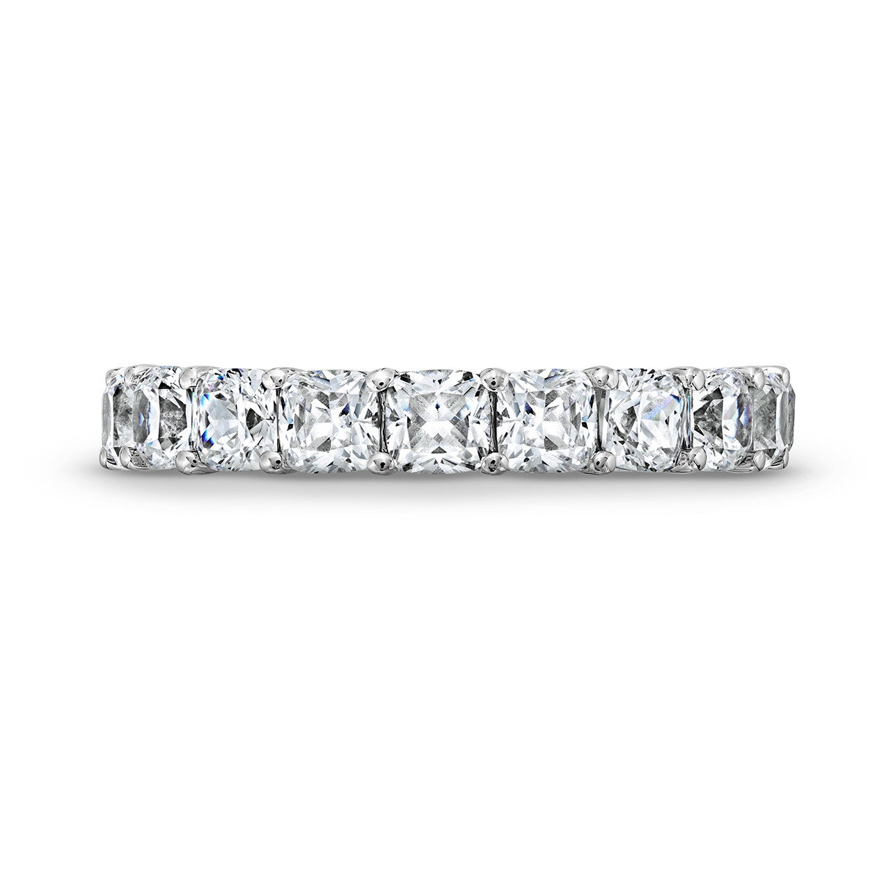 Cushion Diamond Eternity Wedding Band