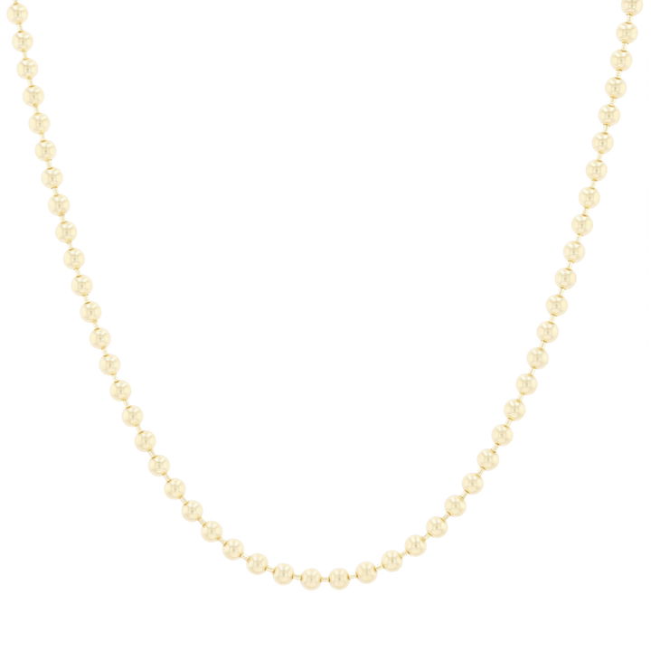 22 inch Ball Chain In Yellow Gold 14K