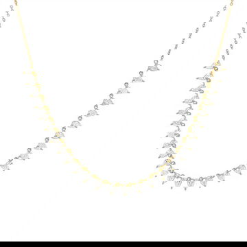 Pear Shape Diamond Tennis Necklace