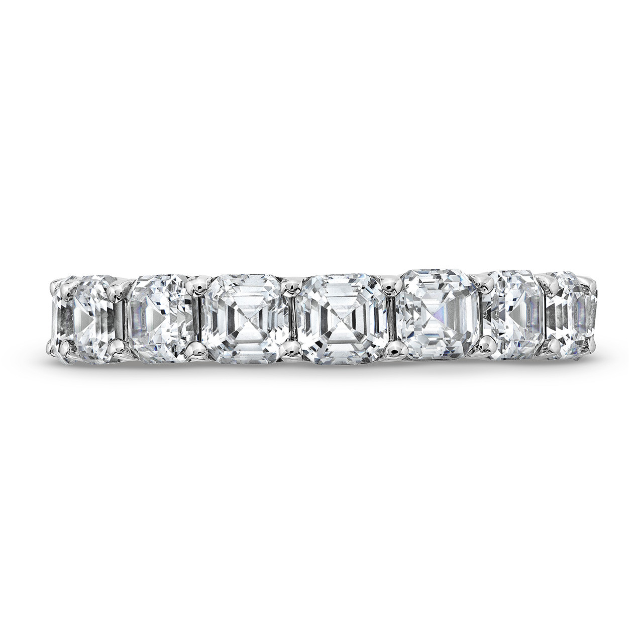 Asscher Diamond Eternity Wedding Band 0