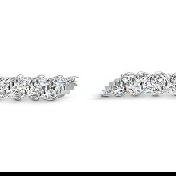 Seven Stone Princess Diamond Wedding Band