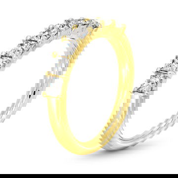 Seven Stone Princess Diamond Wedding Band