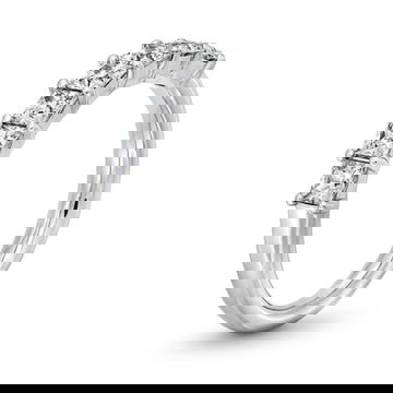 Seven Stone Princess Diamond Wedding Band