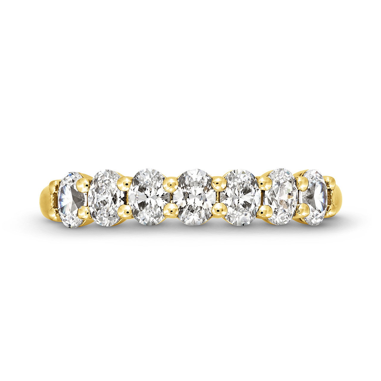 Seven Stone Oval Diamond Wedding Band 0