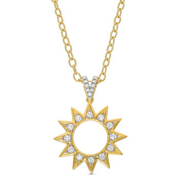 Simon G. Celestial Diamond Necklace In Yellow Gold 18K