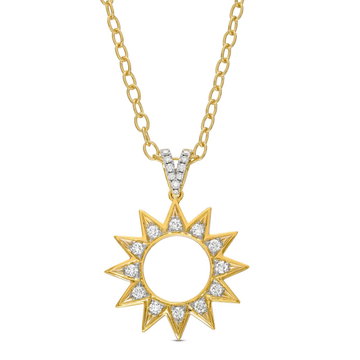 Simon G. Celestial Diamond Necklace In Solid 18K Yellow Gold