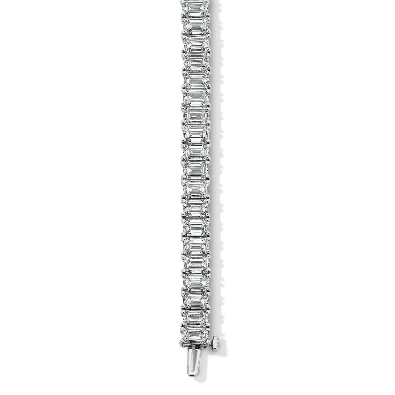 Emerald Cut Diamond Tennis Bracelet (22.35tw)
