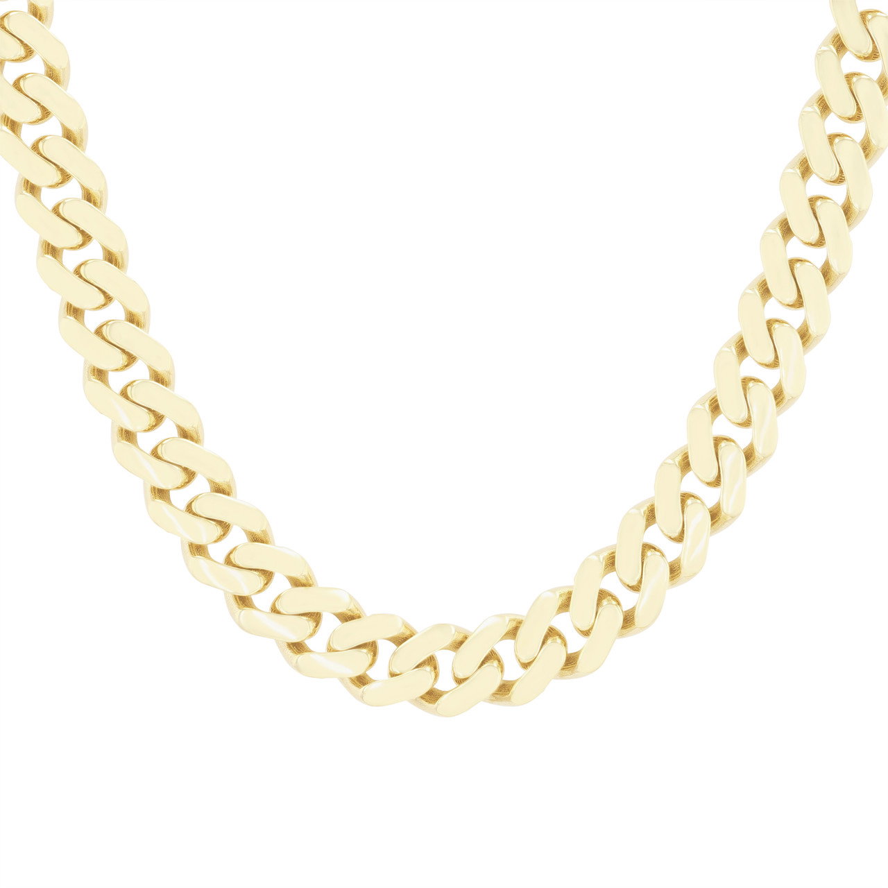 22 inch Cuban Link Chain Necklace - 9.5mm 0
