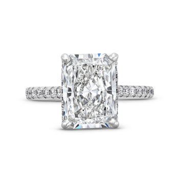 The Aurora Engagement Ring In White Gold 14K