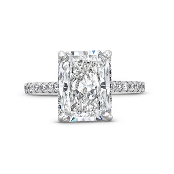The Aurora Engagement Ring In White Gold 14K