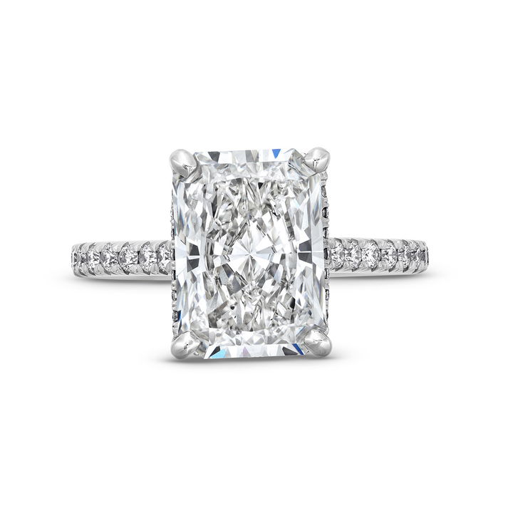 The Aurora Engagement Ring In White Gold 14K