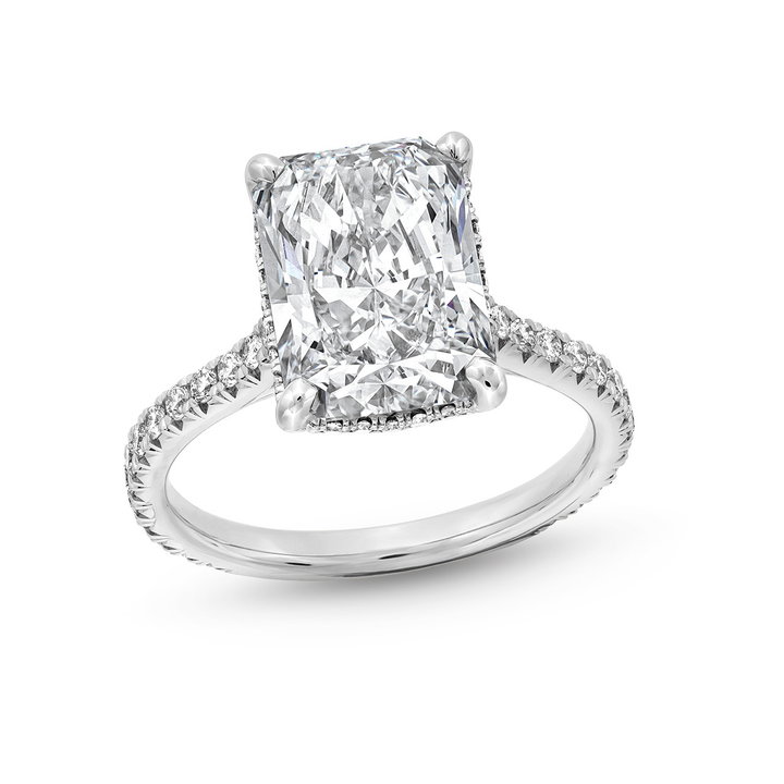 The Aurora Engagement Ring In White Gold 14K