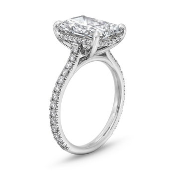 The Aurora Engagement Ring In White Gold 14K