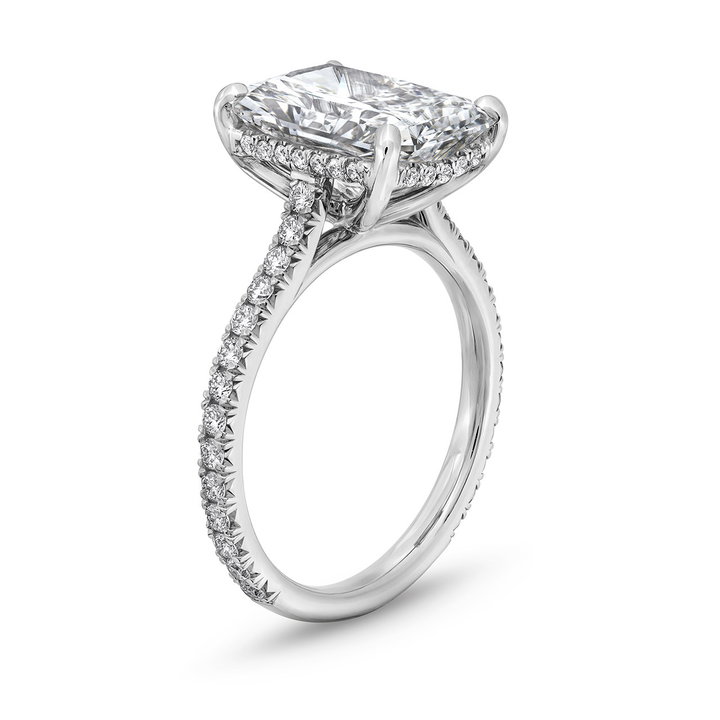 The Aurora Engagement Ring In White Gold 14K