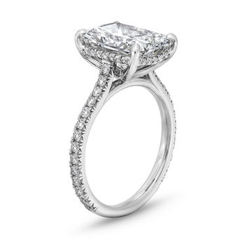 The Aurora Engagement Ring In White Gold 14K
