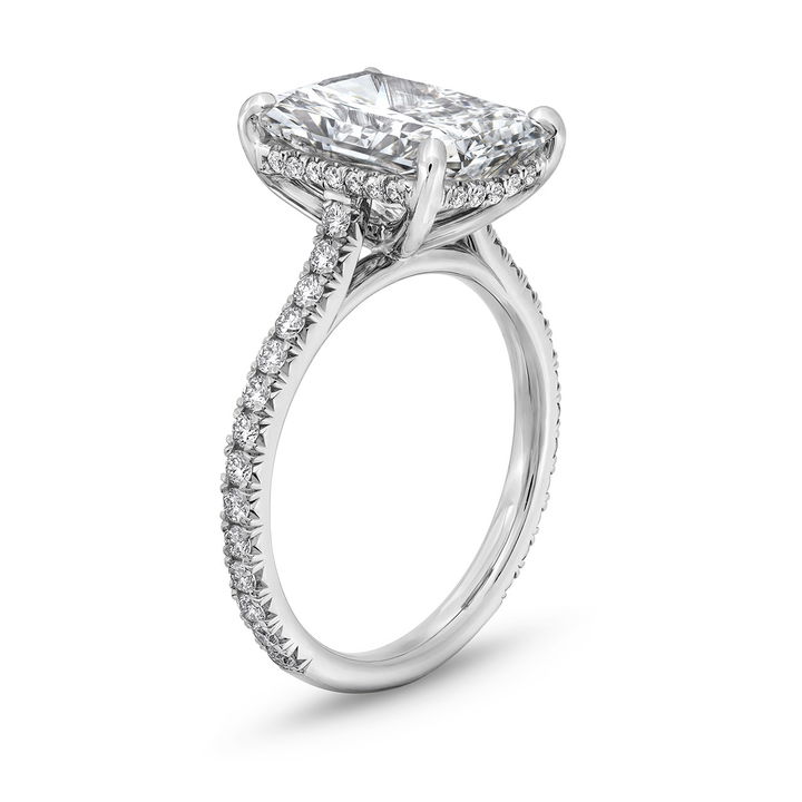 The Aurora Engagement Ring In White Gold 14K