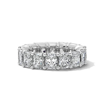 Radiant Diamond Eternity Band (8tw) In White Gold 18K