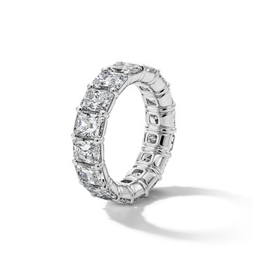 Radiant Diamond Eternity Band (8tw) In White Gold 18K