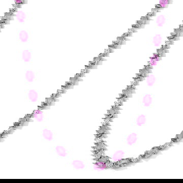 31.82 ct. Pink Sapphire Diamond Necklace 0