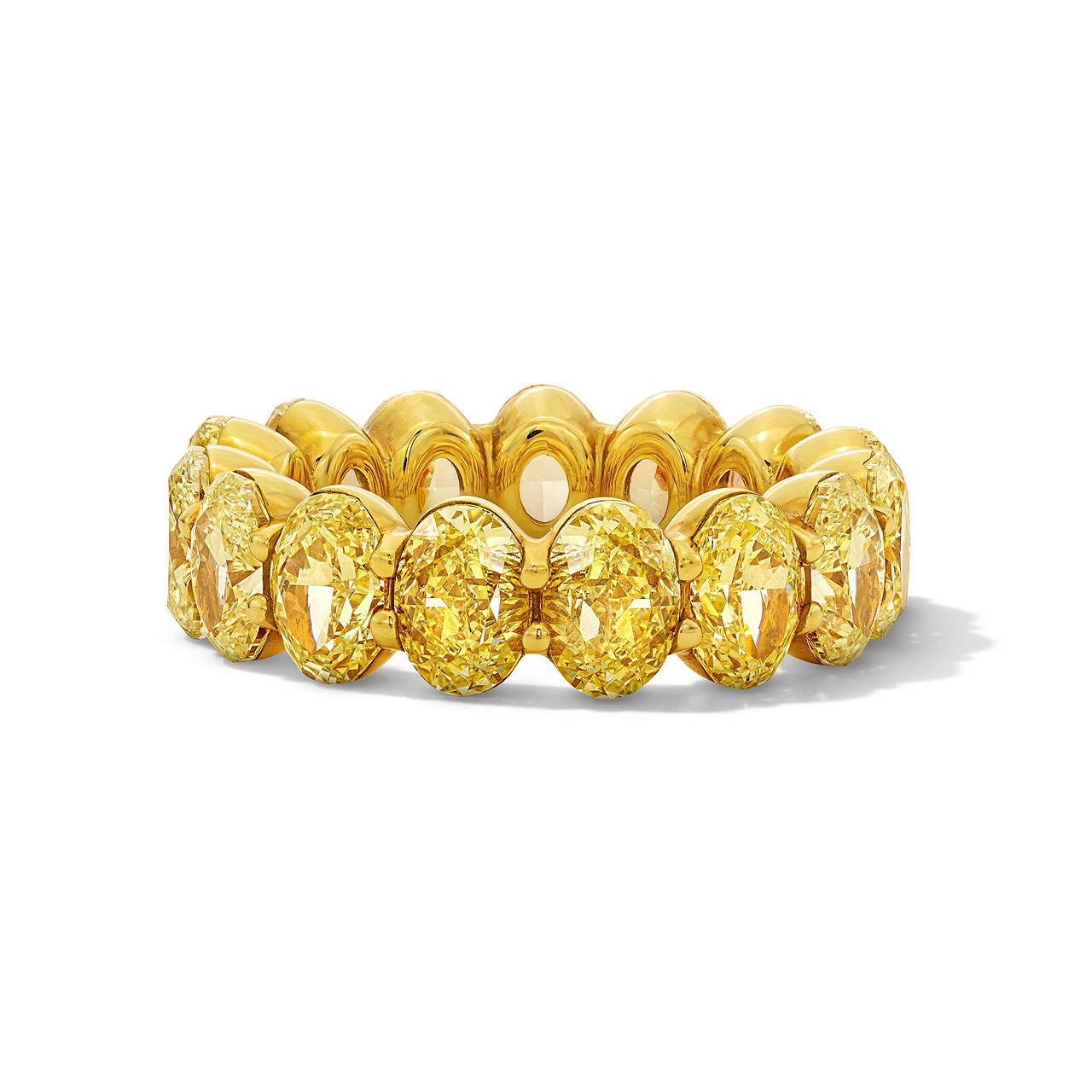 Fancy Yellow Diamond Eternity Band (10.74tw)
