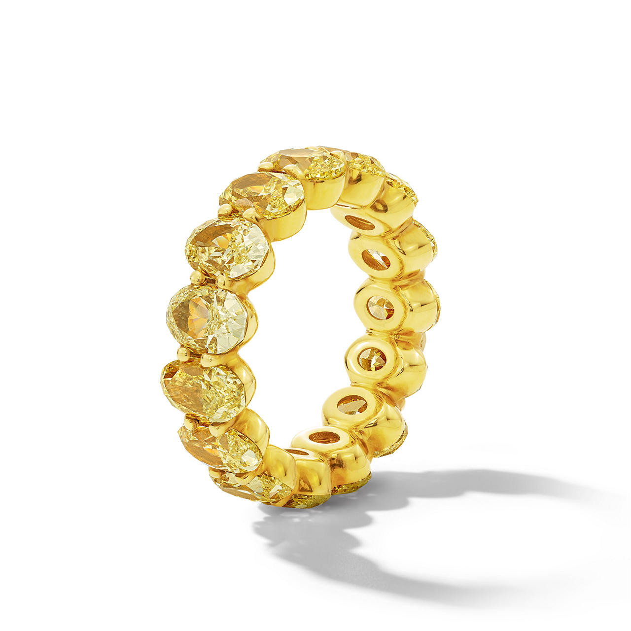 Fancy Yellow Diamond Eternity Band (10.74tw)