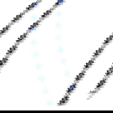 40 ct. Blue Sapphire Diamond Necklace 3
