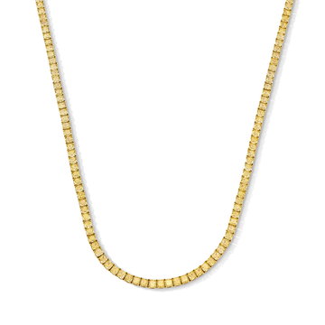Fancy Yellow Diamond Riviera Necklace (30.17tw) In Yellow Gold 18K