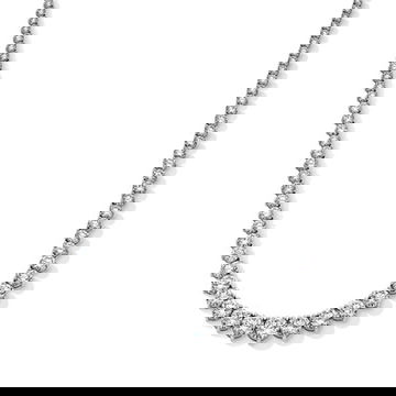 25.03 ct. Graduated Diamond Riviera Necklace 0