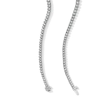 Graduated Diamond Riviera Necklace (25.03tw) In White Gold 14K