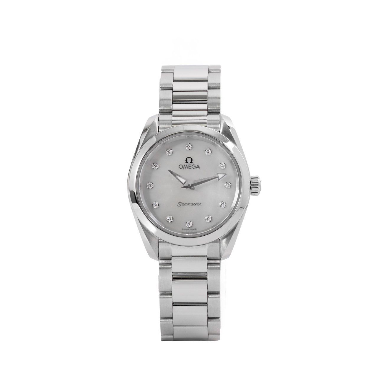 Omega Seamaster Aqua Terra 28 Mother of Pearl Dial Watch | Stainless Steel
