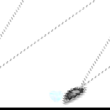 3.70 ct. Heart Shape Sapphire Pendant Necklace 0