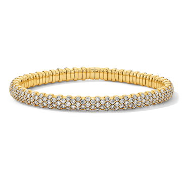 6 ct. Flexible Cluster Diamond Bracelet In Yellow Gold 14K