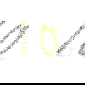 In/Out Diamond Hoop Earrings
