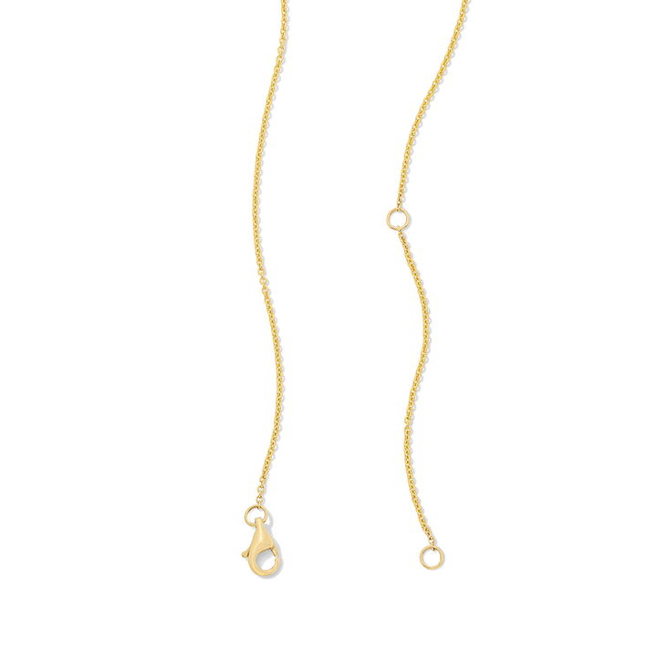 Three Row Diamond Rondelle Pendant Necklace