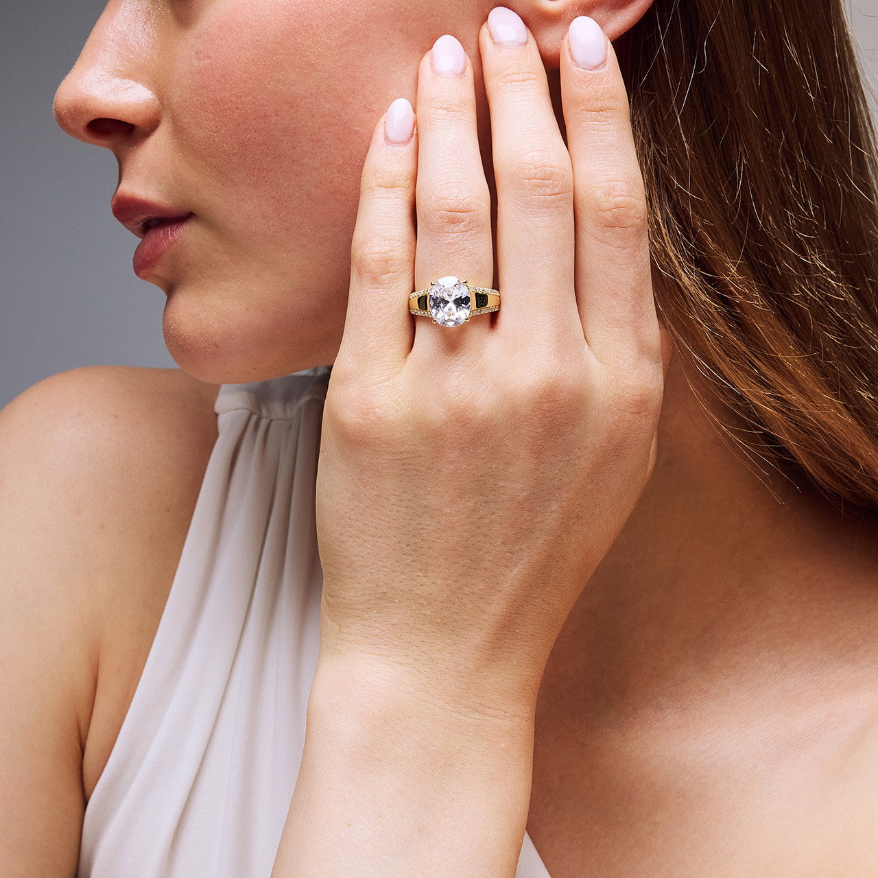 Uneek Wide Split Diamond Engagement Setting 1