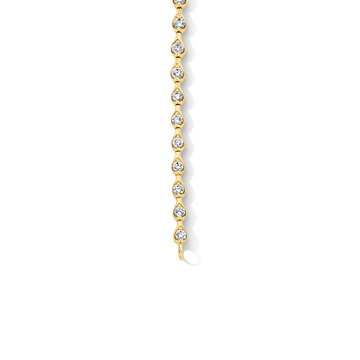Teardrop Diamond Bracelet In Yellow Gold 14K
