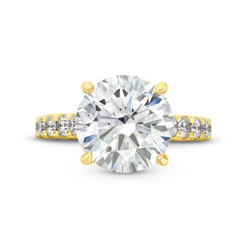 The Belle Engagement Ring In Yellow Gold 14K