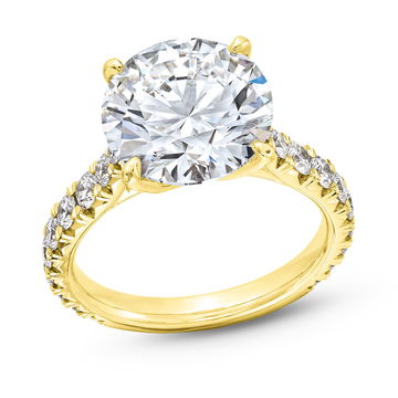 The Belle Engagement Ring In Yellow Gold 14K