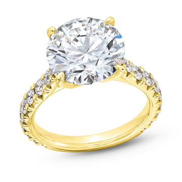 The Belle Engagement Ring In Yellow Gold 14K